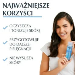Eucerin Dermatoclean [Hyaluron], tonik oczyszczający do twarzy do każdego rodzaju skóry, 200 ml