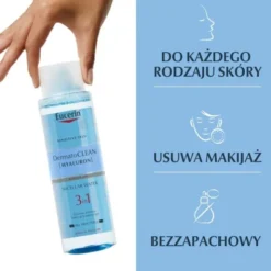 Eucerin Dermatoclean [Hyaluron], płyn micelarny 3w1, do skóry wrażliwej, 400 ml