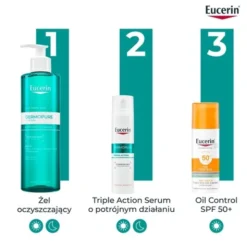 Eucerin Dermopure Clinical, żel oczyszczający do twarzy i ciała dla skóry tłustej, 400 ml