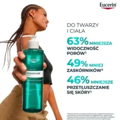 Eucerin Dermopure Clinical, żel oczyszczający do twarzy i ciała dla skóry tłustej, 400 ml