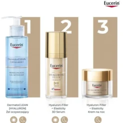 Eucerin Hyaluron-Filler + Elasticity krem na noc, do skóry dojrzałej, przeciwzmarszczkowy, 50 ml