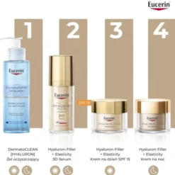Eucerin Hyaluron-Filler + Elasticity, krem na dzień SPF 15, do skóry dojrzałej, przeciwzmarszczkowy, 50 ml