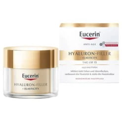 Eucerin Hyaluron-Filler + Elasticity, krem na dzień SPF 15, do skóry dojrzałej, przeciwzmarszczkowy, 50 ml