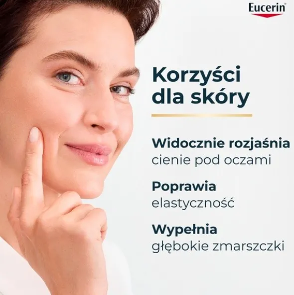 Eucerin Hyaluron Filler + Elasticity, krem pod oczy, SPF 20, 15 ml