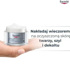 Eucerin Hyaluron-Filler, krem na noc z kwasem hialuronowym do każdego typu skóry, przeciwzmarszczkowy, 50 ml