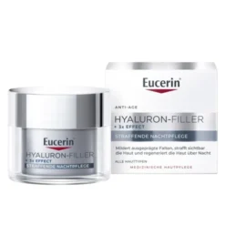 Eucerin Hyaluron-Filler, krem na noc z kwasem hialuronowym do każdego typu skóry, przeciwzmarszczkowy, 50 ml