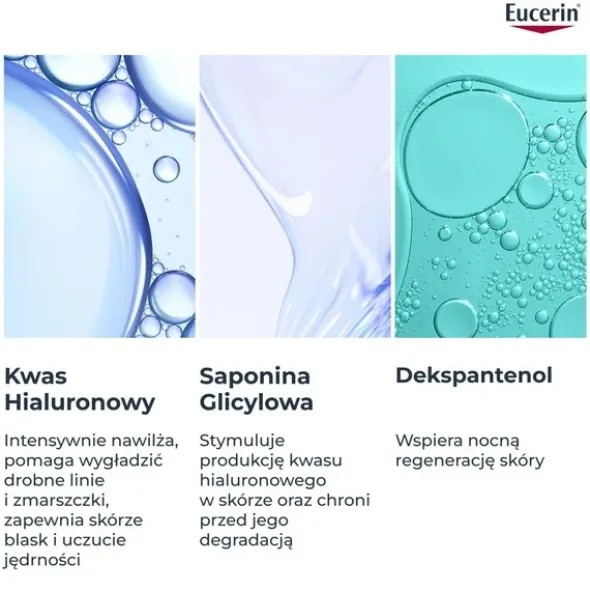Eucerin Hyaluron-Filler, krem na noc z kwasem hialuronowym do każdego typu skóry, przeciwzmarszczkowy, 50 ml