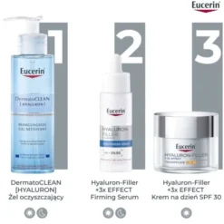 Eucerin Hyaluron-Filler, krem na dzień SPF 30 z kwasem hialuronowym, przeciwzmarszczkowy, 50 ml