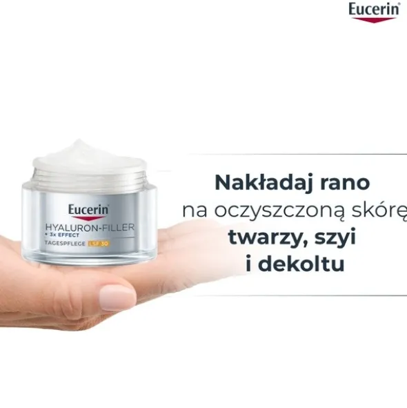 Eucerin Hyaluron-Filler, krem na dzień SPF 30 z kwasem hialuronowym, przeciwzmarszczkowy, 50 ml
