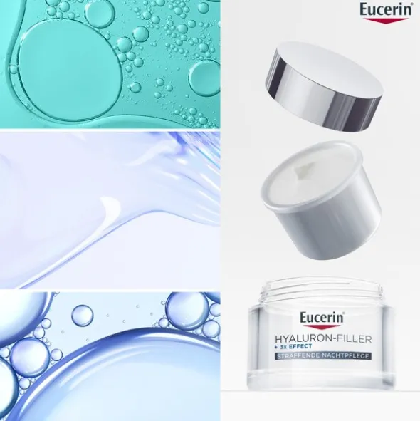 Eucerin Hyaluron Filler, krem na noc przeciwzmarszczkowy, refill, 50 ml