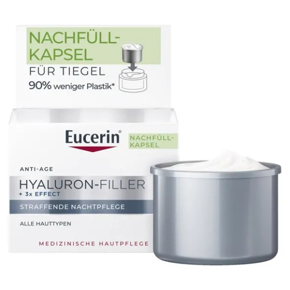 Eucerin Hyaluron Filler, krem na noc przeciwzmarszczkowy, refill, 50 ml