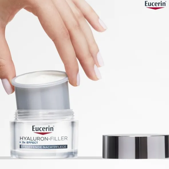 Eucerin Hyaluron Filler, krem na noc przeciwzmarszczkowy, refill, 50 ml