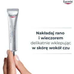 Eucerin Hyaluron-Filler, przeciwzmarszczkowy krem pod oczy z kwasem hialuronowym SPF 15, 15 ml
