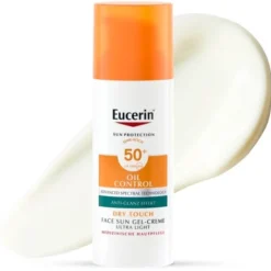 Eucerin Oil Control Dry Touch, żel-krem ochronny SPF 50+, 50 ml