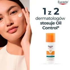 Eucerin Oil Control Dry Touch, żel-krem ochronny SPF 50+, 50 ml