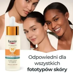 Eucerin Oil Control SPF 50+ Dry Touch, ultralekkie serum ochronne, 30 ml