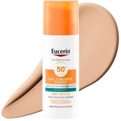 Eucerin Oil Control SPF 50+, żel-krem ochronny barwiący, 50 ml