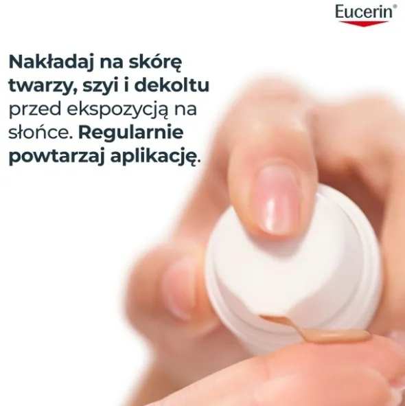 Eucerin Oil Control SPF 50+, żel-krem ochronny barwiący, 50 ml