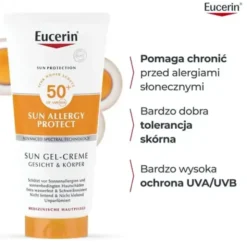 Eucerin Sun Allergy Protect, żel-krem ochronny do twarzy i ciała, SPF 50+, 200 ml