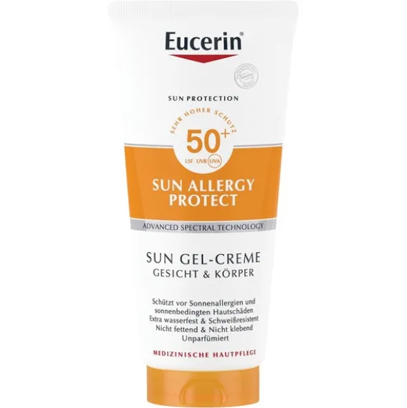 Eucerin Sun Allergy Protect, żel-krem ochronny do twarzy i ciała, SPF 50+, 200 ml