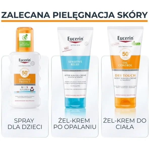 Eucerin Sun Oil Control SPF50+Dry Touch, spray ochronny, 200 ml