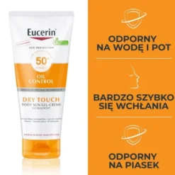 Eucerin Sun Oil Control SPF50+ Dry Touch, żel-krem ochronny, 200 ml