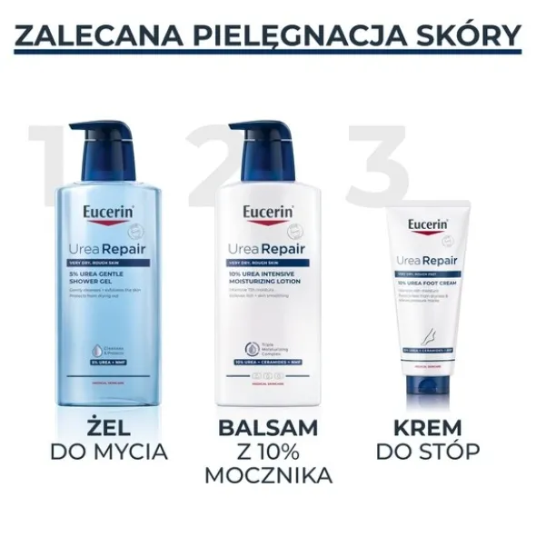 Eucerin UreaRepair PLUS, regenerujący krem do stóp z 10% mocznikiem, do suchych, popękanych stóp, 100 ml