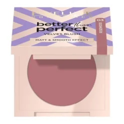Eveline Better Than Perfect Velvet Blush, prasowany róż do policzków, 03 Rosewood, 2,3 g