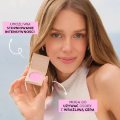 Eveline Better Than Perfect Velvet Blush, prasowany róż do policzków, 02 Funny Peach, 2,3 g
