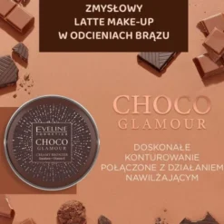 Eveline Choco Glamour, bronzer w kremie, 02, 20 g