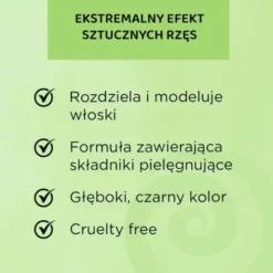 Eveline Cosmetics Extension Volume, wydłużająco-podkręcający tusz do rzęs False Definition, czarny, 10 ml