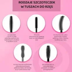 Eveline Cosmetics Extension Volume, pogrubiająco-rozdzielający tusz do rzęs False Definition 4D, czarny, 10 ml