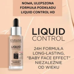 Eveline Liquid Control HD matujący podkład do twarzy nr 035, 32 ml