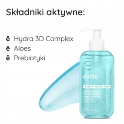Evree Aqua Sublime, żel micelarny do demakijażu i mycia twarzy, 200 ml