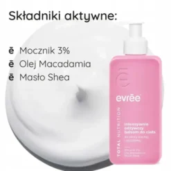 Evree Total Nutrition, balsam intensywnie odżywiający dla skóry suchej i wrażliwej, 300 ml