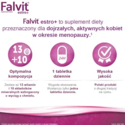 Falvit estro +, tabletki powlekane, 60 szt.