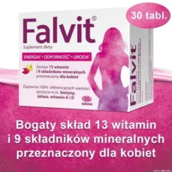Falvit, tabletki drażowane, 30 szt.