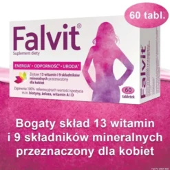 Falvit, tabletki drażowane, 60 szt.