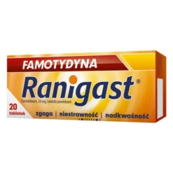 Famotydyna Ranigast, 20 mg, tabletki powlekane, 20 szt.