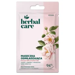 Farmona Herbal Care, maseczka odmładzająca koenzym Q10 z kwiatem róży, 7 g