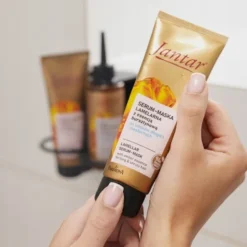 Farmona Jantar, lamelarne serum-maska z esencją bursztynową do włosów długich, zniszczonych i niesfornych, 100 ml