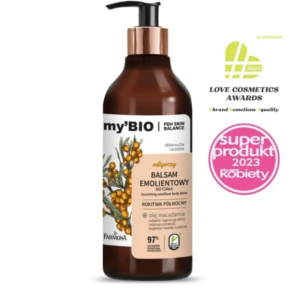 Farmona my'BIO, emolientowy balsam do ciała, 400 ml
