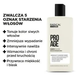 Farmona Radical Hair Clinic ProAge, Szampon do włosów dojrzałych i naturalnie siwych, 300 ml
