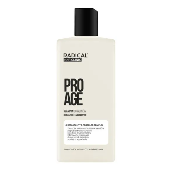 Farmona Radical Hair Clinic ProAge, szampon do włosów dojrzałych i farbowanych, 300 ml