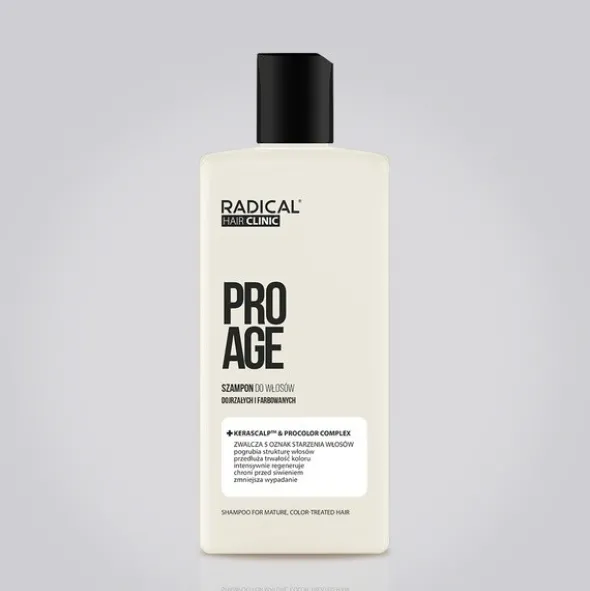 Farmona Radical Hair Clinic ProAge, szampon do włosów dojrzałych i farbowanych, 300 ml