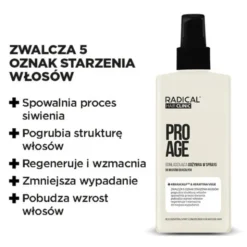 Farmona Radical Hair Clinic ProAge, odmładzająca odżywka w sprayu do włosów dojrzałych, 200 ml