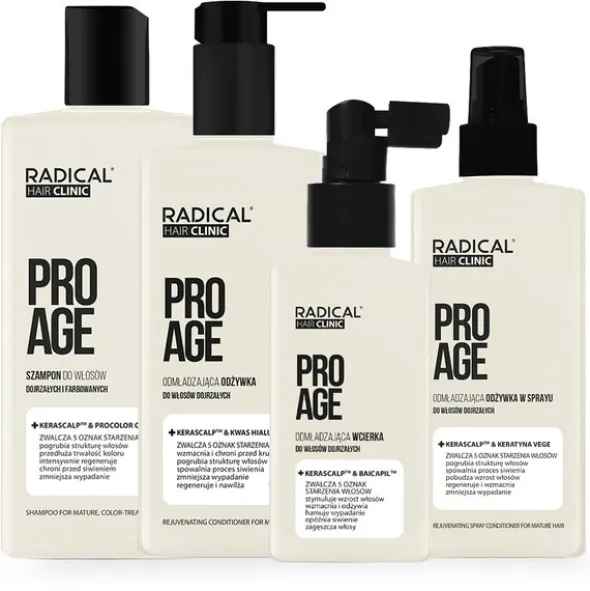 Farmona Radical Hair Clinic ProAge, odmładzająca odżywka w sprayu do włosów dojrzałych, 200 ml