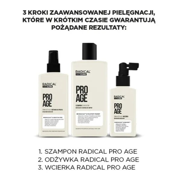 Farmona Radical Hair Clinic ProAge, odmładzająca odżywka w sprayu do włosów dojrzałych, 200 ml