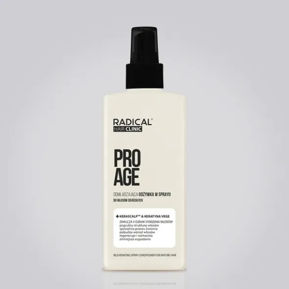 Farmona Radical Hair Clinic ProAge, odmładzająca odżywka w sprayu do włosów dojrzałych, 200 ml