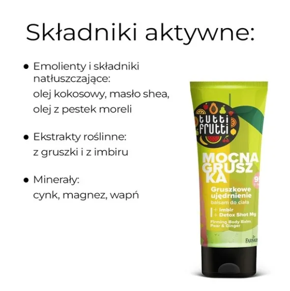Farmona Tutti Frutti, balsam do ciała, gruszkowe ujędrnienie, 200 ml